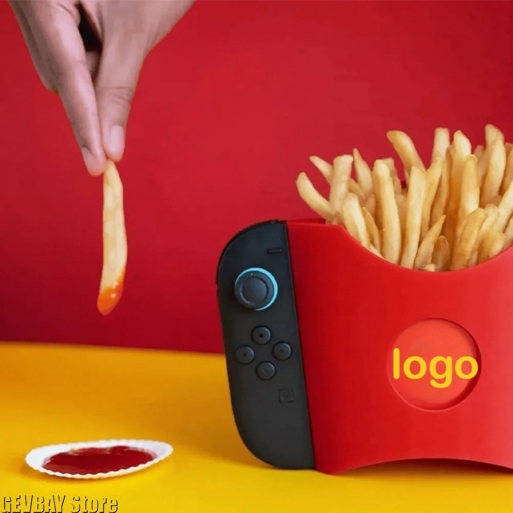 french-fries-controller-bracket-double-layer-set-for-switch2-3d-printed-pvc-fun-grip-accessories