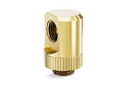 EK-Quantum Torque Rotary 90° - Gold ,Computer water cooling accessories,revolvable angled (90°) adapter fitting, G1/4