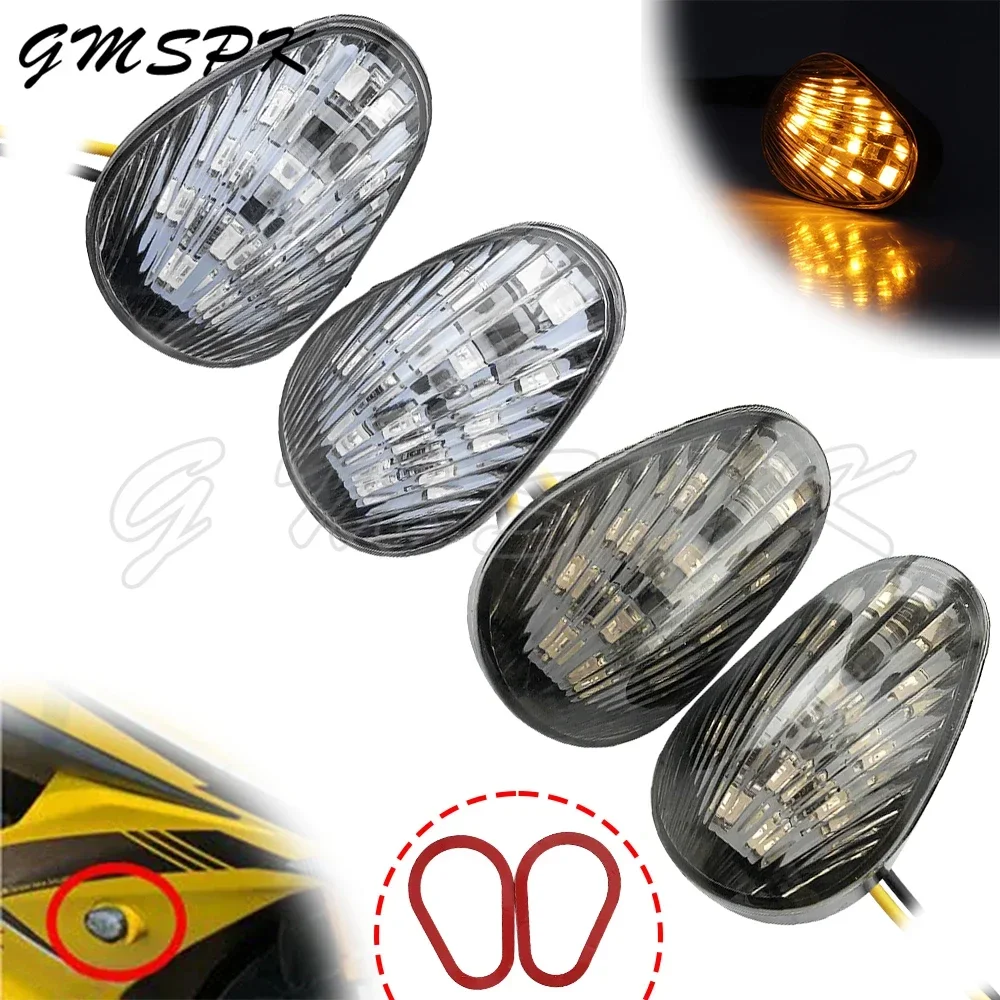 

LED Flasher Turn Signal Light Fit for YAMAHA YZF R1 2002-2012 YZF R6 2003-2014 FZ6 FZ1 FZ Fazer Motorcycle Indicator Mini Lamp