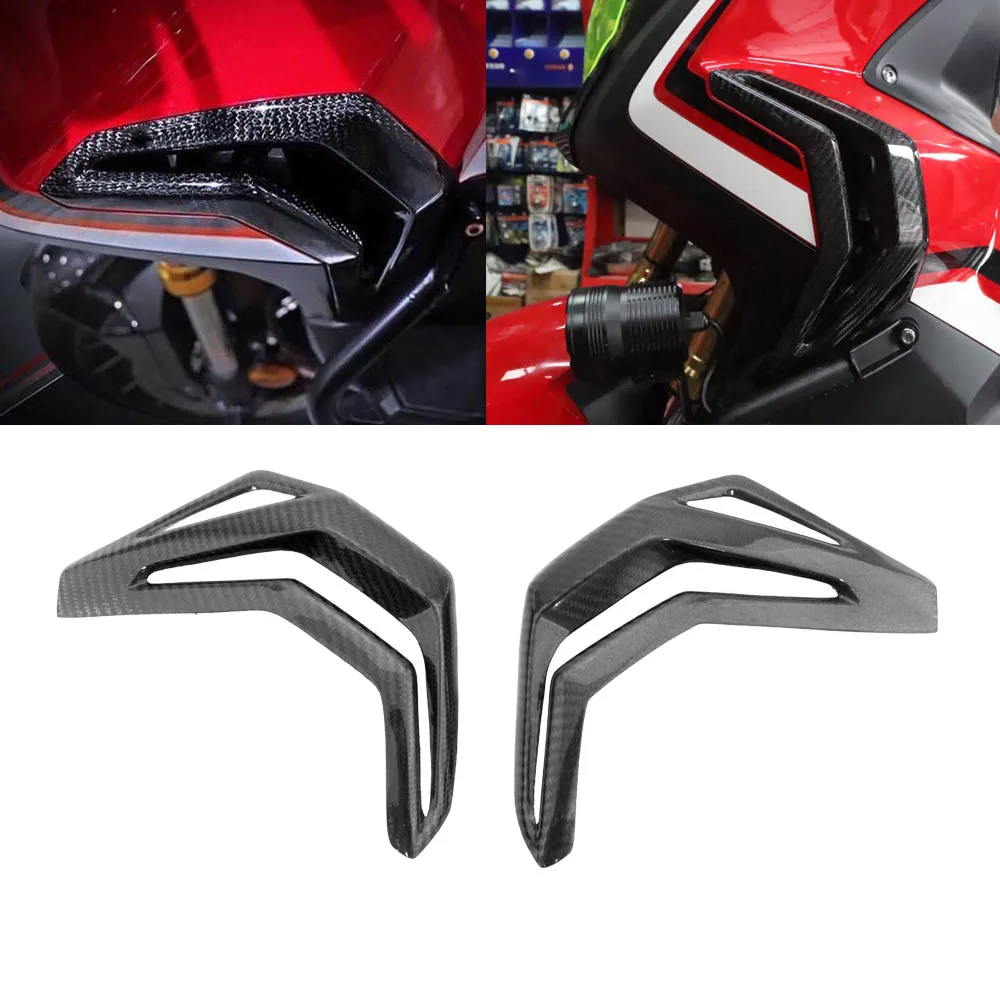 

Real Carbon Fiber Air Intake Dust Cover Fairing Side Panel For Honda XADV750 X-ADV 750 X ADV750 2017-2020 Moto Fairing Accessory