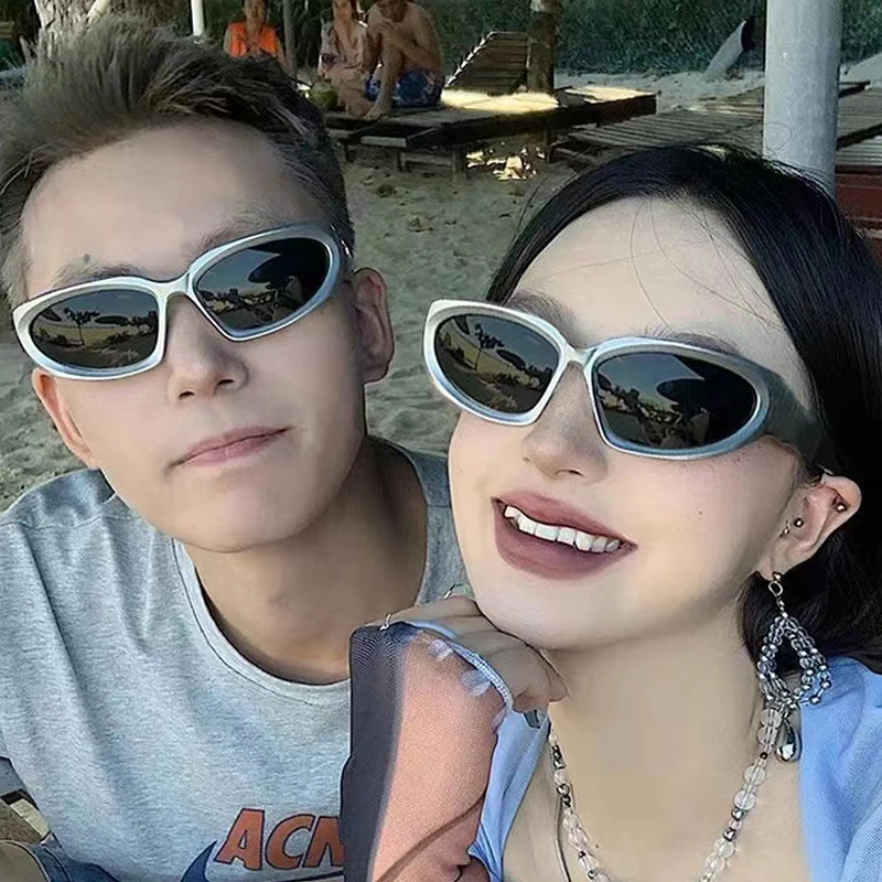 Futurism Fashion Punk Sun Glasses Women Men Technological Sense Trend Sunglasses Science Fiction Party Shade Glasses