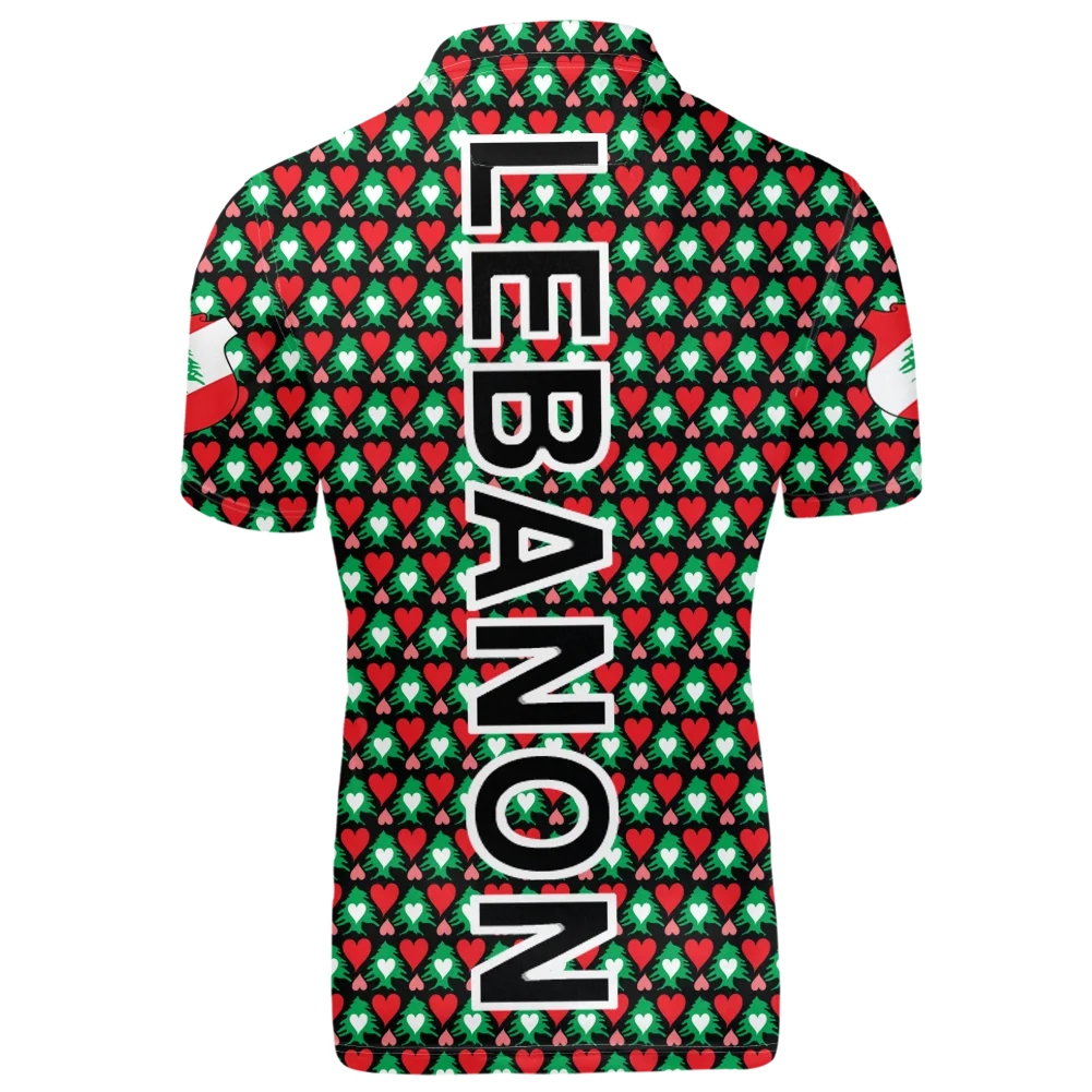 Lebanon Free Custom Name Team Logo Lb Lapel T Shirt Lbn Country Travel Arabic Arab Nation Lebanese Flag Lebanese Clothes