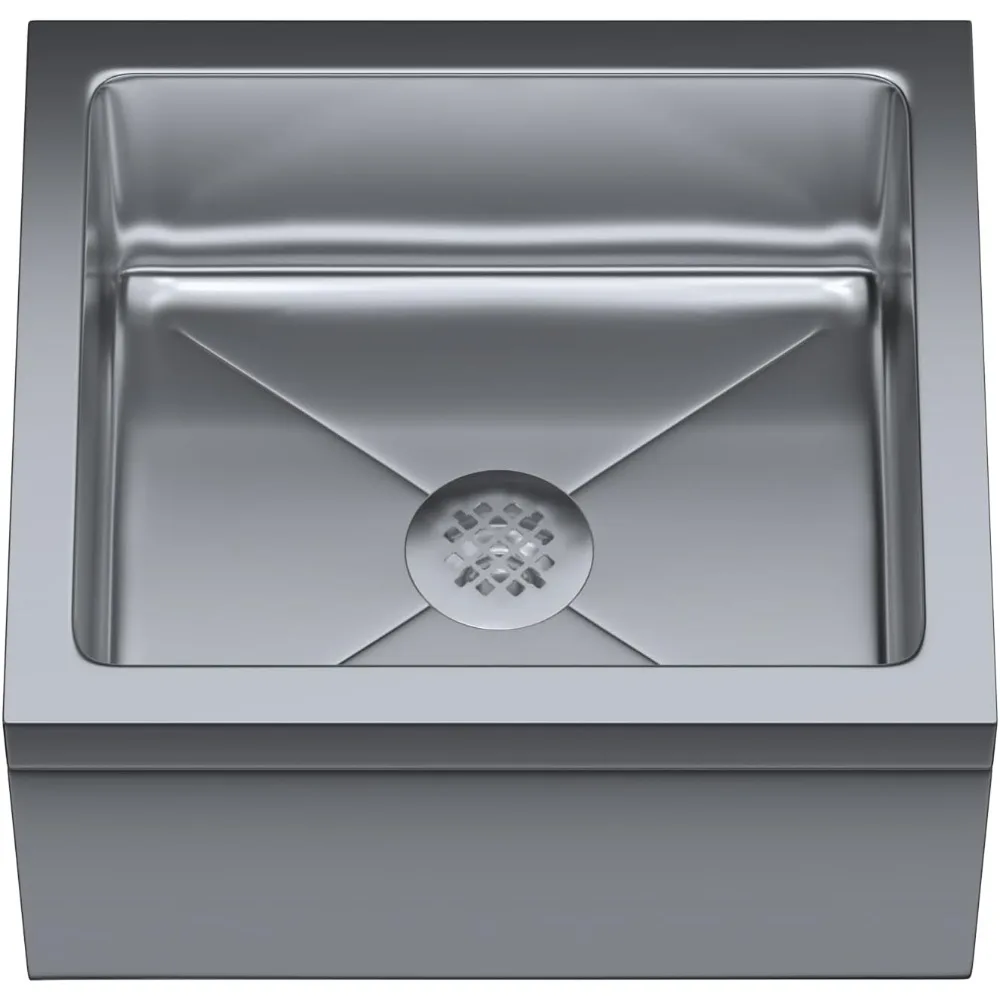 

Stainless Steel Floor Mop Sink, 304 Grade, NSF Certified, Dimensions 19x22x12