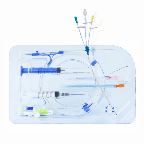 

Tuoren Double Lumen Central Venous Catheter CVC Set Price with NiTi Guidewire Pressure Transducer