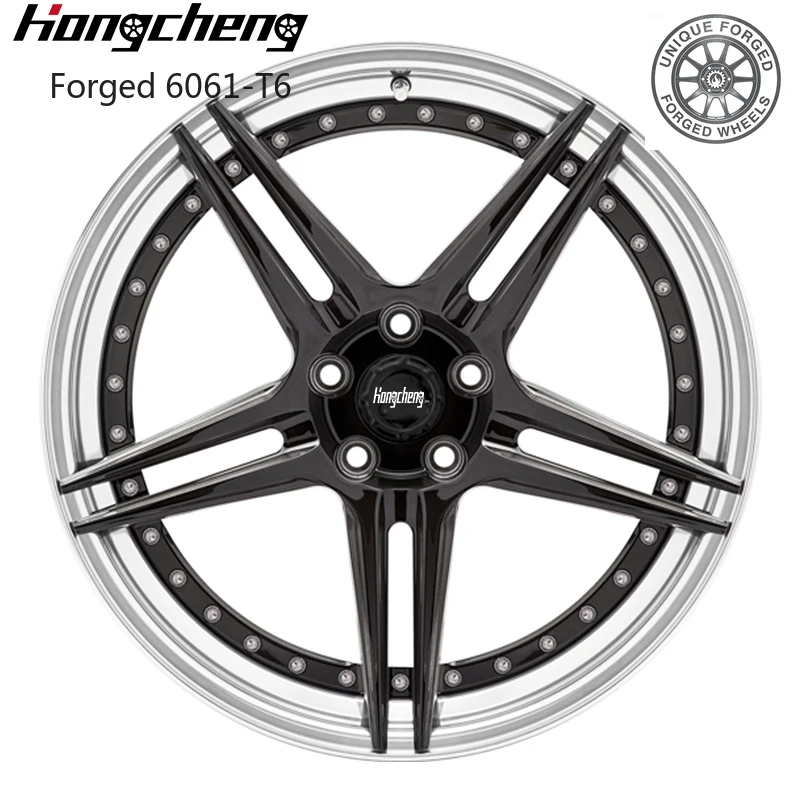 

New model of 26 Customize 2-Piece 22-28 Inch Magnesium & Aluminium Alloy Wheel for Passenger Cars 5X114.3 5X130 Impalass Rim 25m