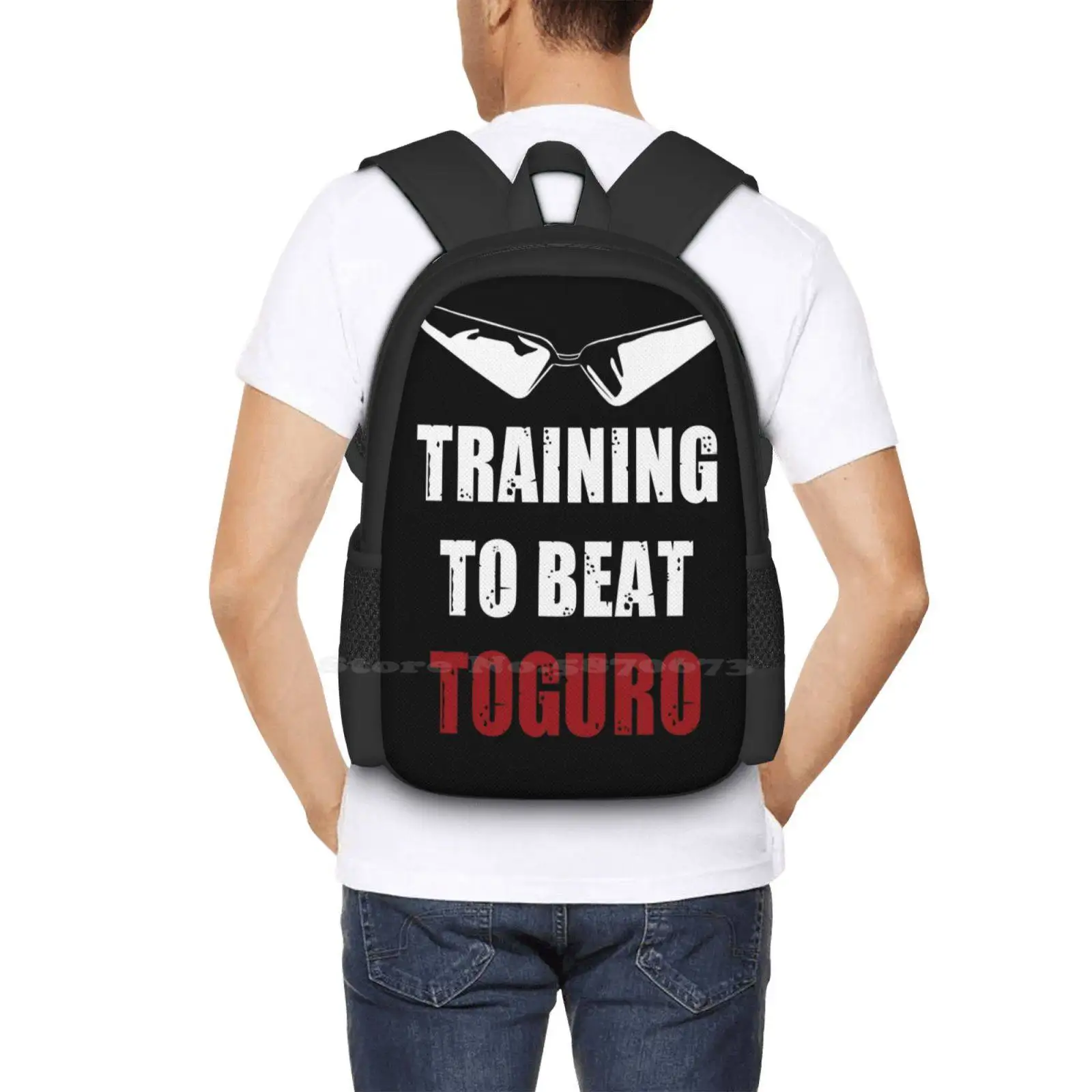 Entrenamiento alternativo para golpear Toguro, mochila para estudiantes universitarios, diseño de patrón, bolsas para jóvenes Toguro Yu Hakusho Yusuke