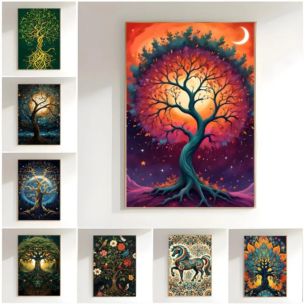 Indian Tree Of Life Poster Premium Wall Decor Modern Home Poster Unframed