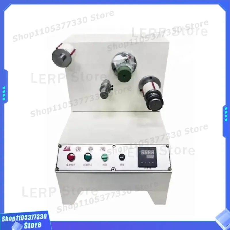 Mini Plastic Film Rewinder Tape Winding Length Improvement Tool Compact Desktop Manual Roller for Office Home Packaging Use