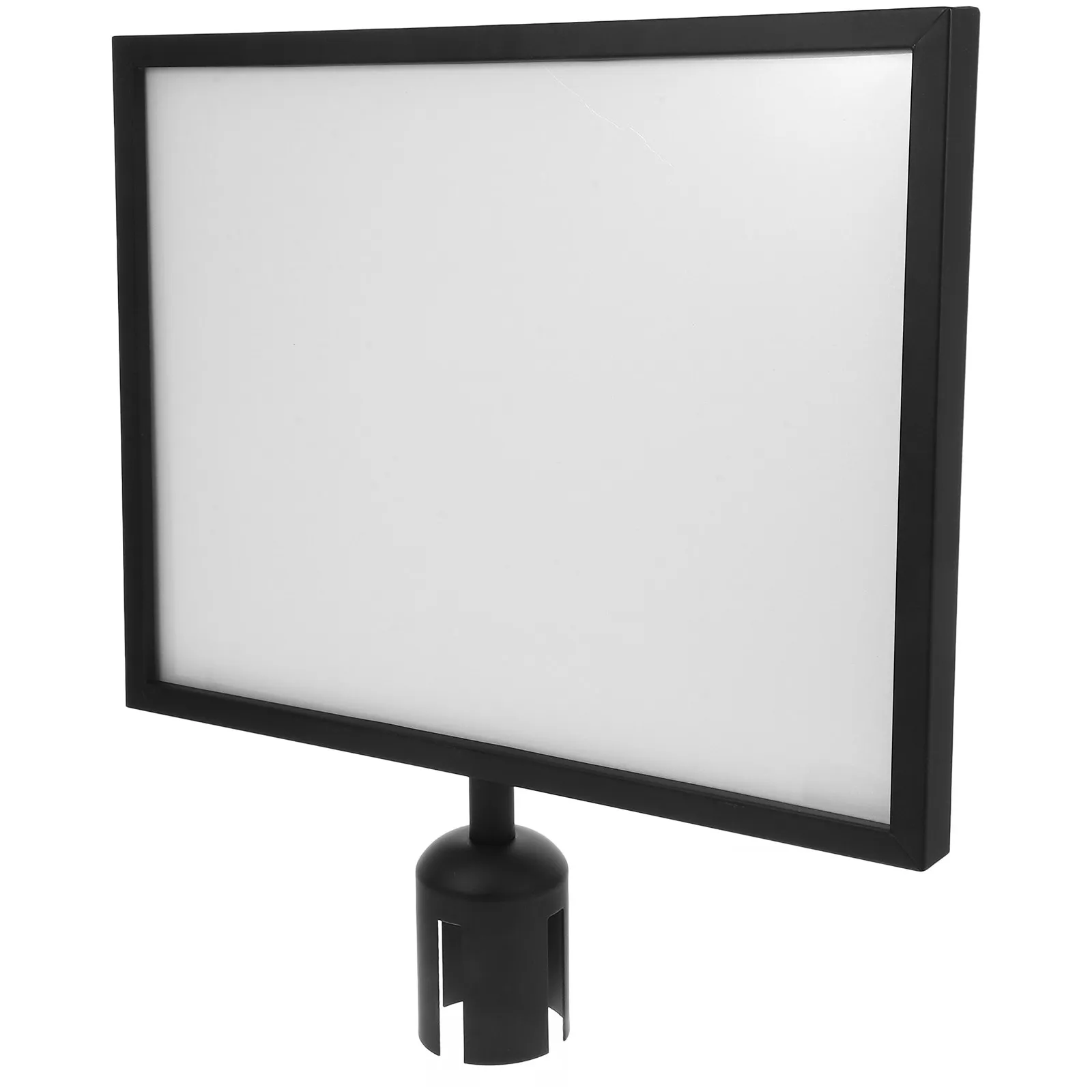 Commercial Stanchion Top Sign Holder Portrait Frame Metal Sign Frame for Retractable Belt Posts Event Conference Buffet Signage