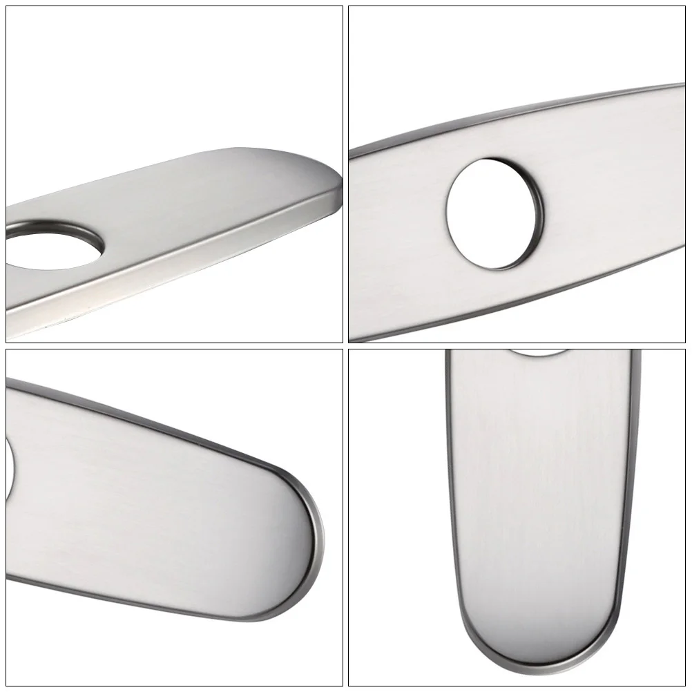 

2 шт. пластина для смесителя из нержавеющей стали, кухонная гальваническая крышка отверстия для раковины, декоративный аксессуар, крышка отверстия для раковины, пластина для смесителя