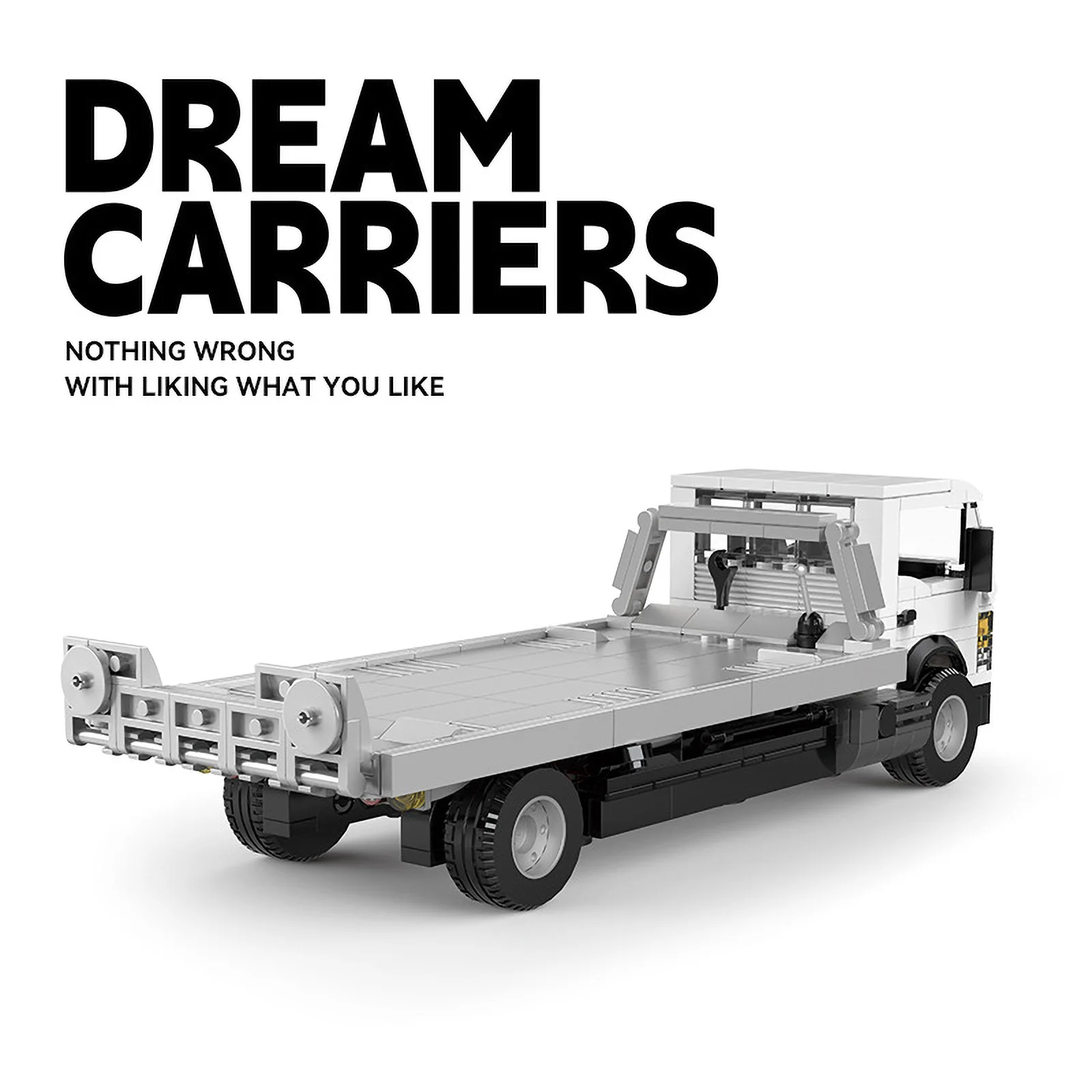 PB8836 482 قطعة مجموعة بناء شاحنة مسطحة مع علبة حاوية هدية ABS الطوب الفني للبناء المتقدمين #2