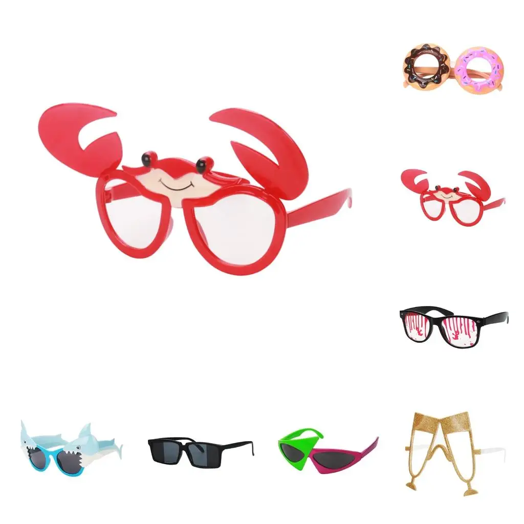 

Plastic Novelty Sunglasses Costumes Fashion Eyewear Frames Party Glasses for Birthday and Outdoor Gatherings