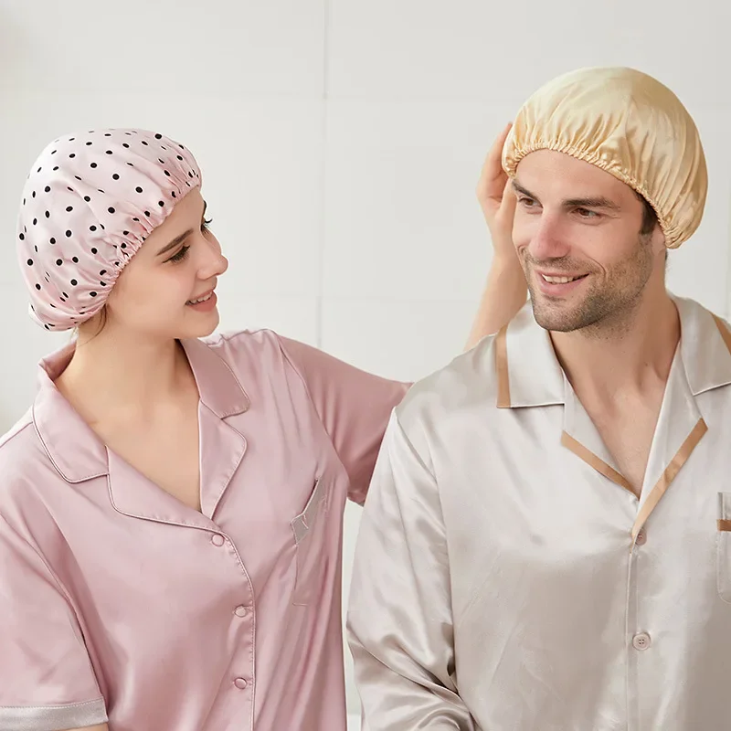 Bonnet de nuit en forme de mûrier pour hommes et femmes, protège les cheveux, turban élastique, couverture de sauna