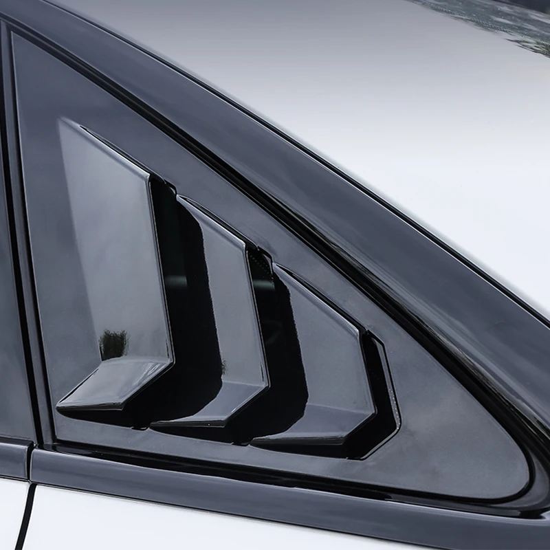 For Audi A4L 2017-2024 Rear Side Blind Spot Decorative Stickers Triangular Window External Modification Accessories