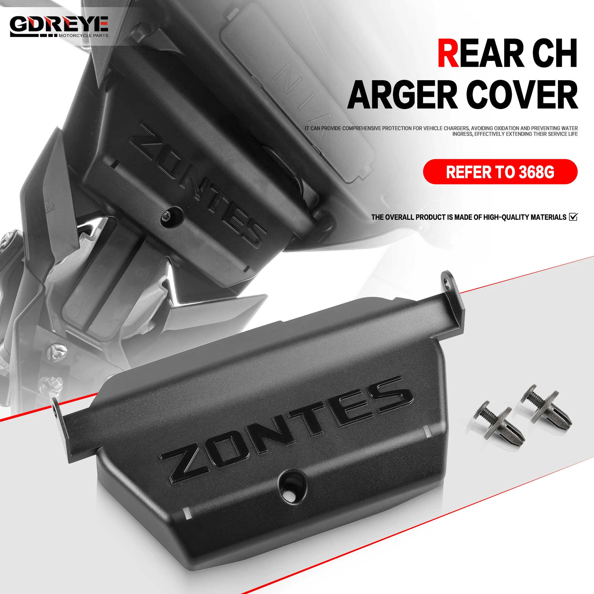 For Zontes 368G 368 G 2024-2026 Motorcycle 368G Rectifier Protection Cover Voltage Regulator  Protective Cover Mudguard Cover