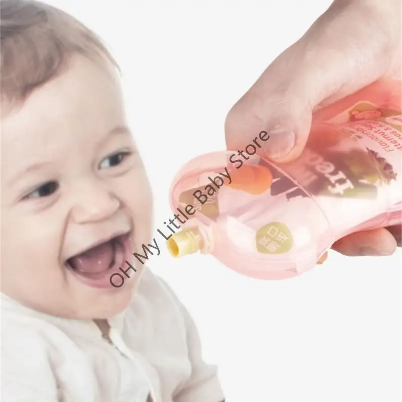 

M76C Holder Refillable Holder for Most Baby Squeeze Pouches Squeeze Proof Juice Box Holders for Baby Toddler