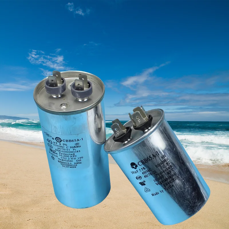 Original For Haier air conditioning capacitor, compressor starting capacitor, CBB65A-1/25uf/35uf/50uf