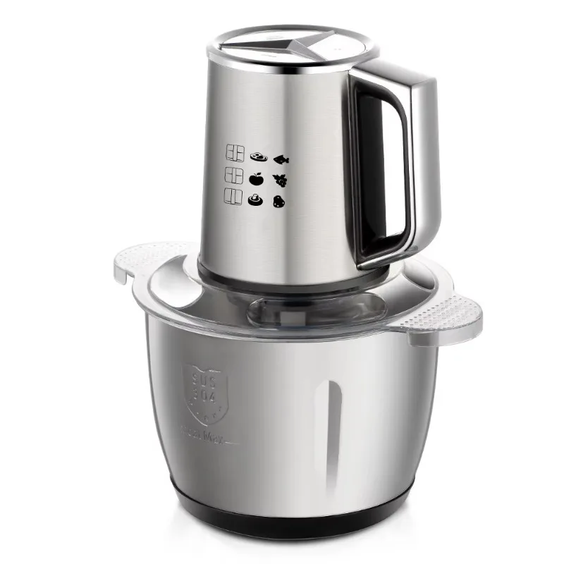 

Portable Multifunctional 3L Stainless Steel Mash Electric Meat Cutter Vegetable Garlic Blender with Handle