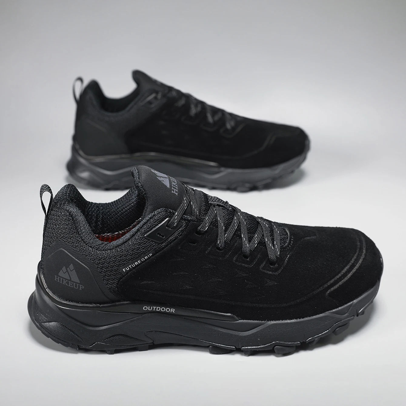 HIKEUP Latest Men's Hiking Shoes Wear-resistant Non-slip Outdoor Sneaker Rock Climbing Trekking Hunting Men Sports Suede Leather image 5