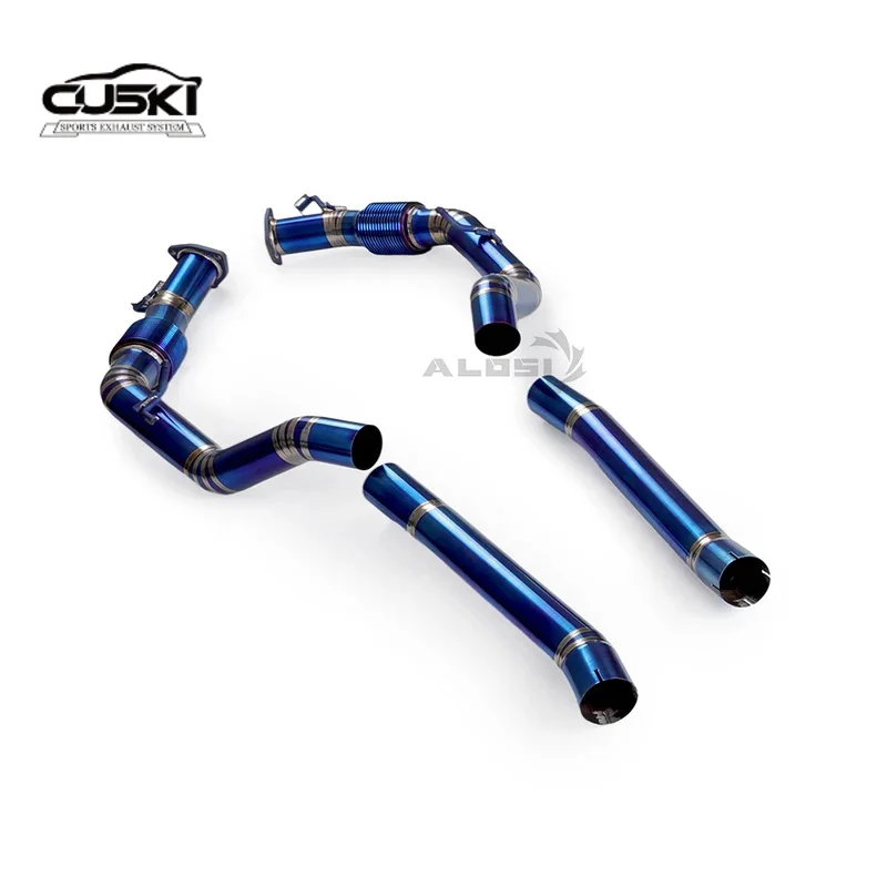 

Suitable for Porsche Cayenne Turbo 4.0T 2020-2023 car exhaust modification titanium alloy lightweight exhaust front pipe