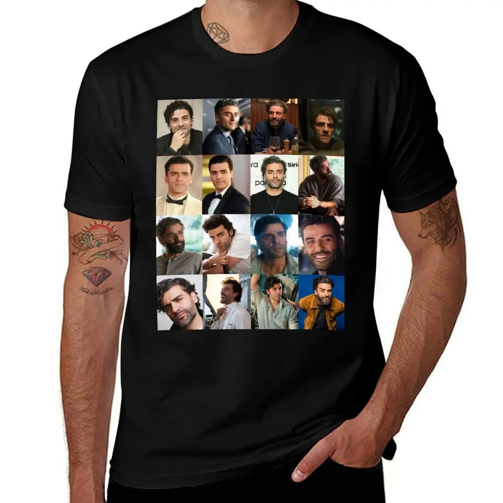 Oscar Isaac T-Shirt Plus Size Workout Short Sleeve Top