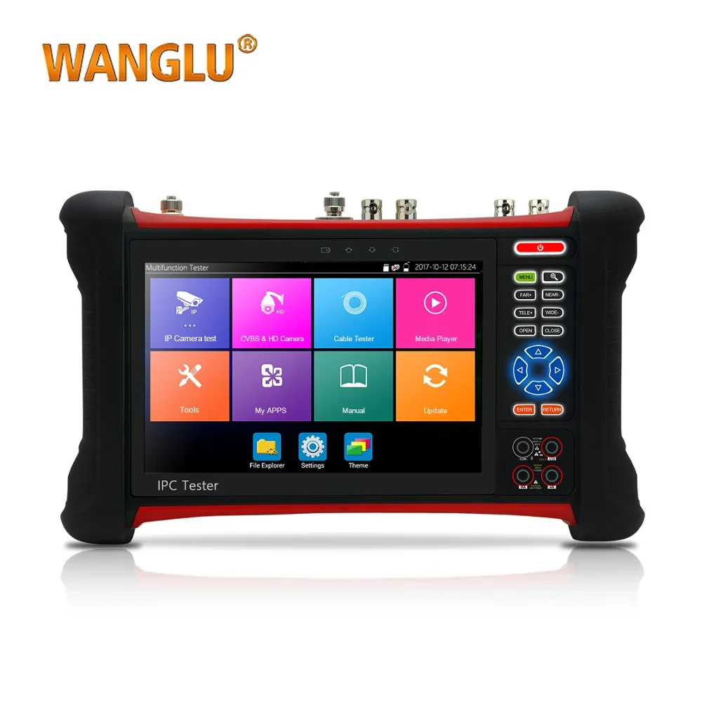 7 inch touch screen  cctv tester for 8MP TVI  TVI  CVI AHD SDI EX SDI/IP/Analog camera video tester