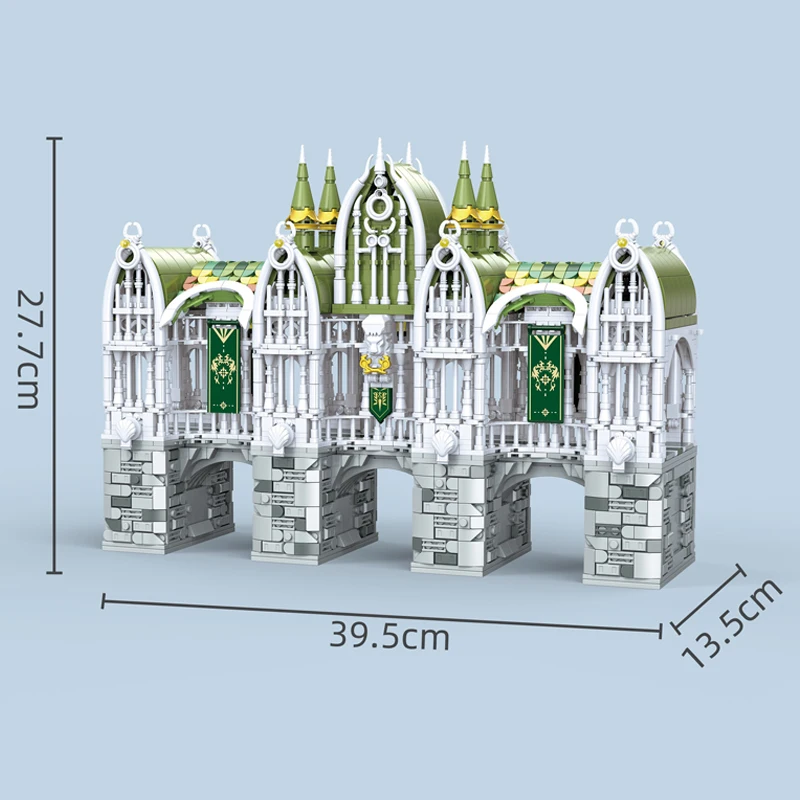 3035PCS Bridge Of Courage Building Blocks Sets Elven City MOC Street View Valley Twilight Model Bricks Toys Gifts For Holiday
