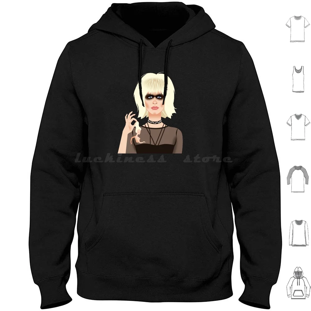 Pris Hoodie Cotton Long Sleeve Pris Replicant Daryl Hannah Cyfy Ridley Alejandro Mogollo Alemogolloart