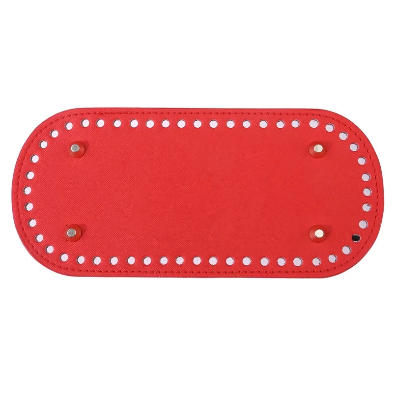 High Qualtiy Round Leather Bottom With Holes Rivet For Knitting Bag Handbag DIY Women Shoulder Crossbody Bags Accessories