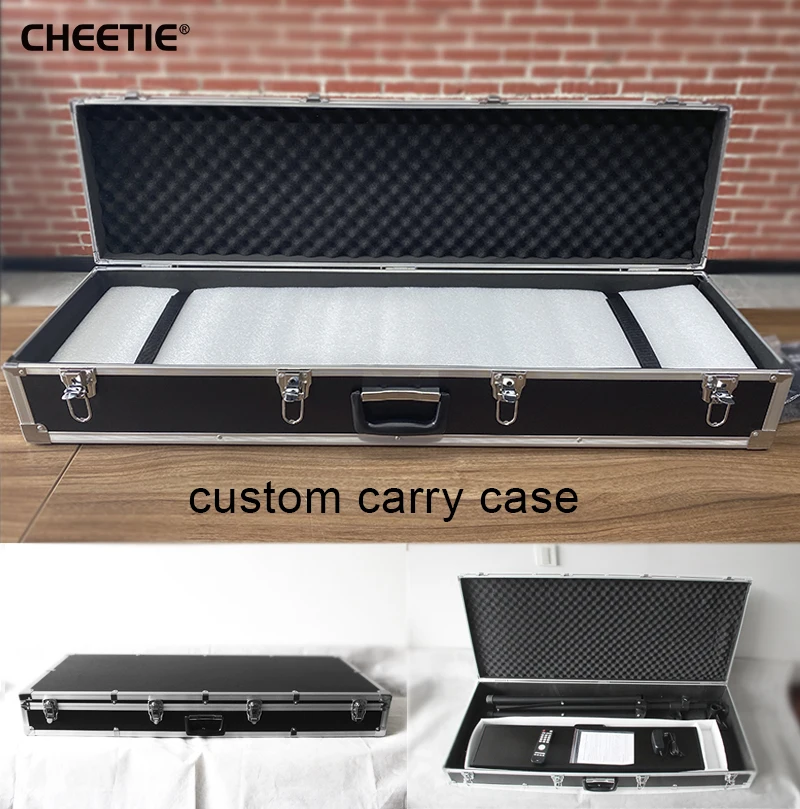 CHEETIE CP028 LED التدريب على مدار الساعة ساعة توقيت مزدوجة الوجهين ساعة توقيت 6 أرقام Led في الهواء الطلق سباق توقيت ساعة مع حقيبة حمل
