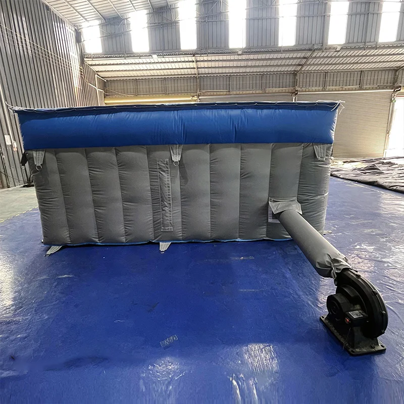 Commerciële grote opblaasbare FMX BMX MTB-airbag, motorfiets-airbag, landingshelling springen opblazen airbags voor fiets extreme sport