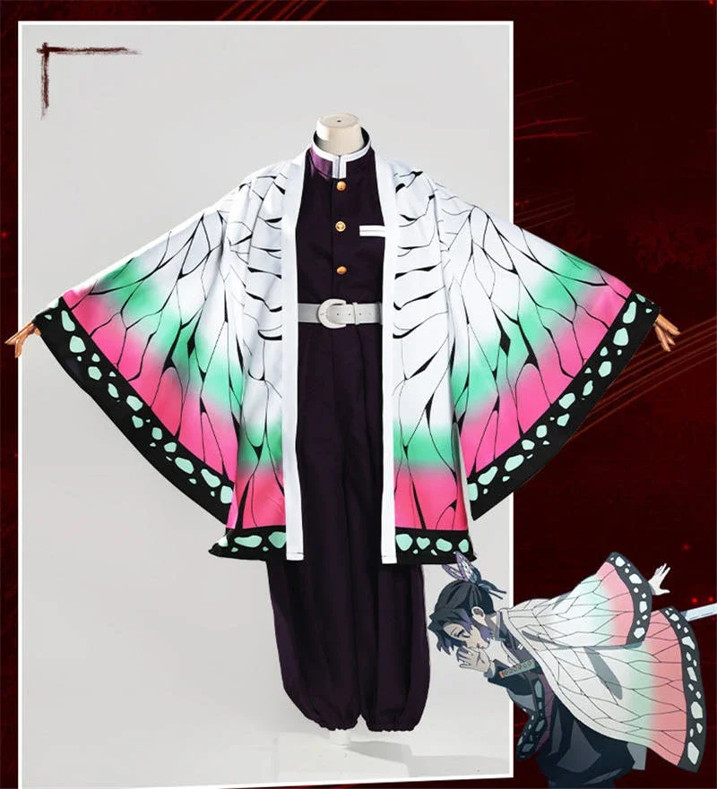 Übertreibung Shinobu Cosplay Kostüm Anime Dämon Slayer Yaiba Übertreibung Shinobu Cosplay Kostüme Für Kinderen Weihnachten Kleidung