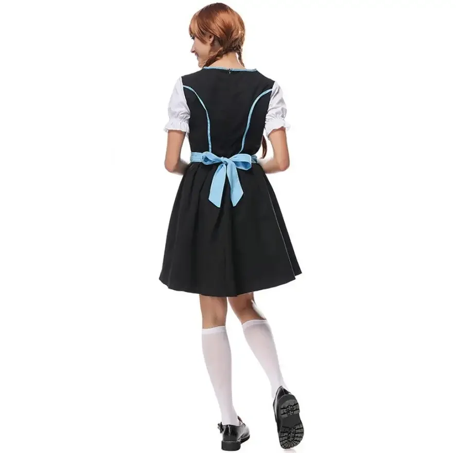 المرأة مثير بافاريا مهرجان أكتوبر زي ألمانيا Dirndl البيرة فتاة بغي فستان بتصميم حالم