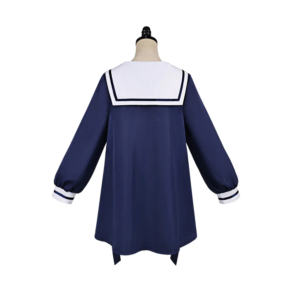 Anime I Want To Love You Till Your Dying Day Mimi Kagari Cosplay Costume Sheena Totsuki Role Play Uniform Navy Blue Sailor Dress - view 5