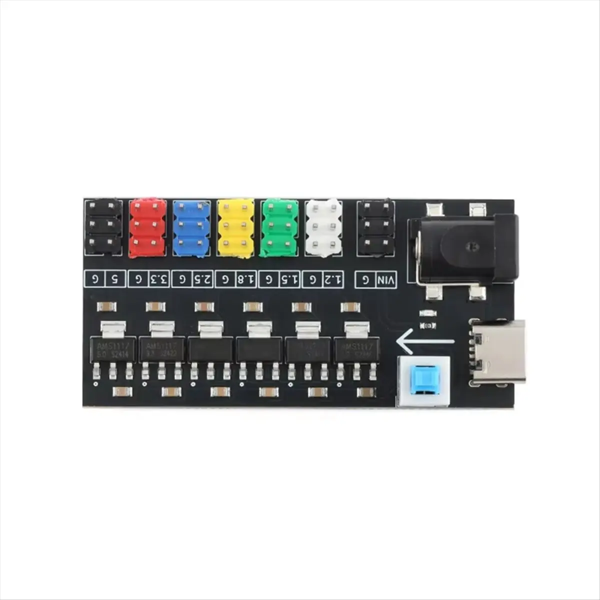 Special Offer-Multi-Channel Way Power Voltage Regulator Module Board Type-C DC Socket -1.2V/1.5V/1.8V/2.5V/3.3V/5.0V 800mA