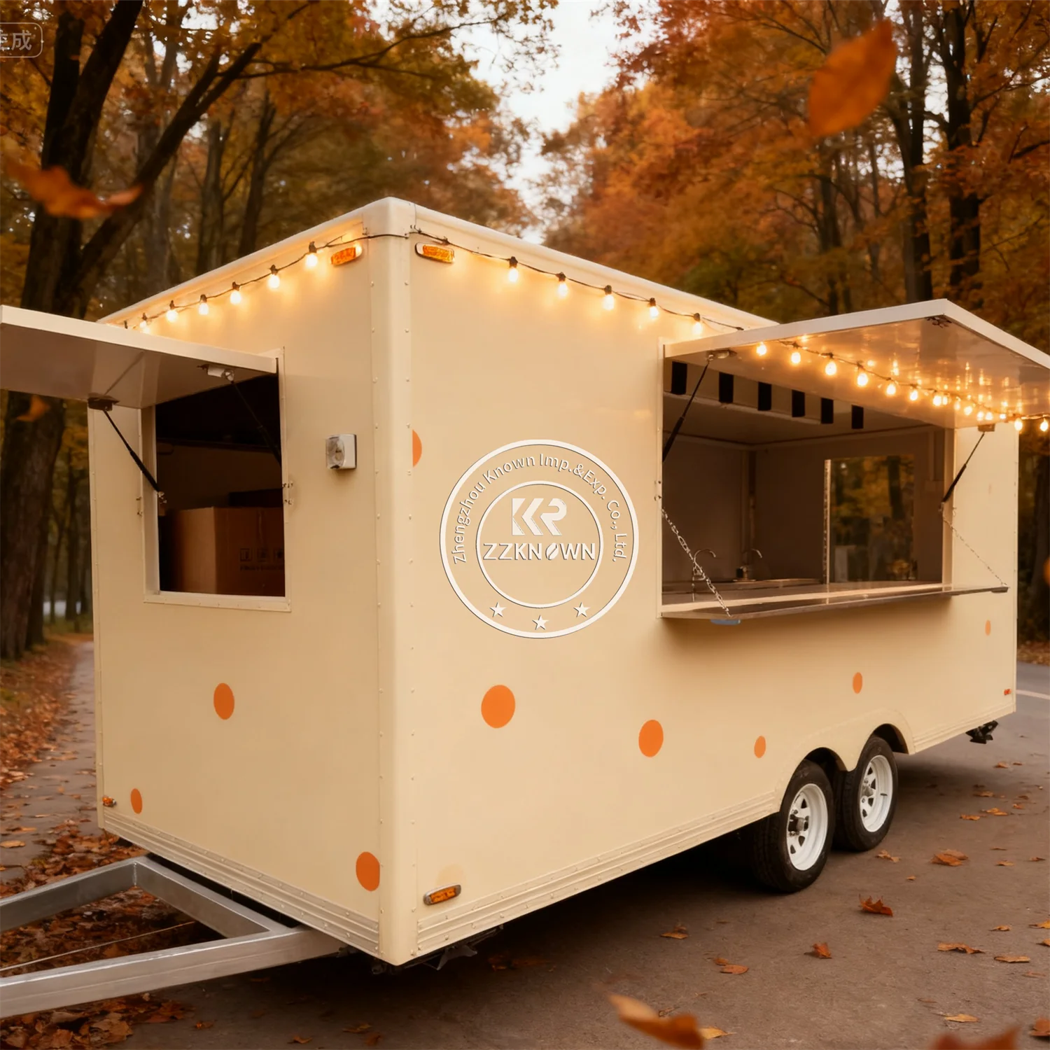 

Mobile Food Coffee Van Pizza Food Truck Fully Equipped Hotdog Ice Cream Cart Mobile Fast Food Trailer With Full Kitchen
