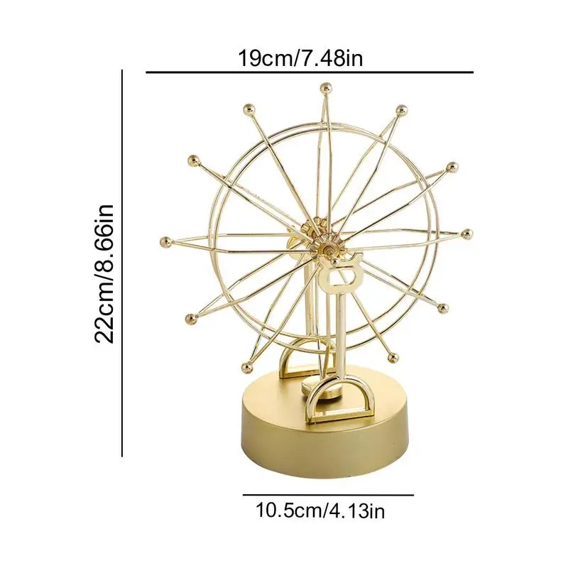 Newton Pendulum Ball Nor-dic Ferris Wheel Balance Ball Golden Perpetual Motion Physics Science Toy School Teaching Supplies