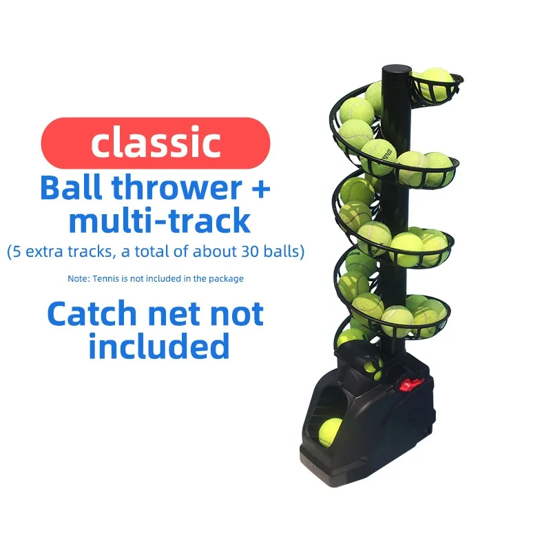 Tennis Throwing Machine Single Person With Receiving Net Swing Practice Device Multi Ball Training Dedicated Serving Machine