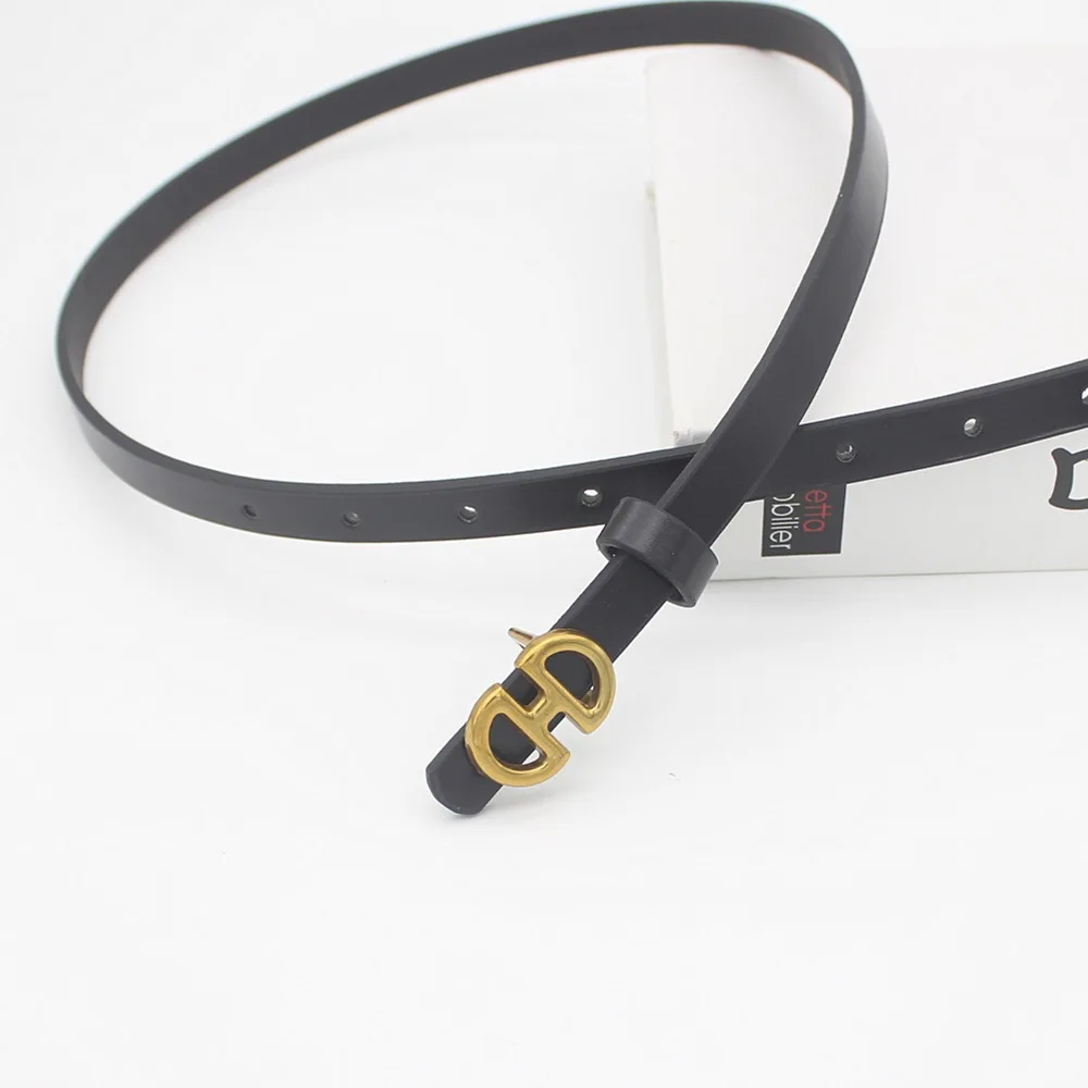 แฟชั่นเข็มขัดหนัง PU สําหรับผู้หญิงโลหะหัวเข็มขัดสายรัดเอวกางเกงยีนส์หญิงชุดกางเกง All-Match ตกแต่งเข็มขัด