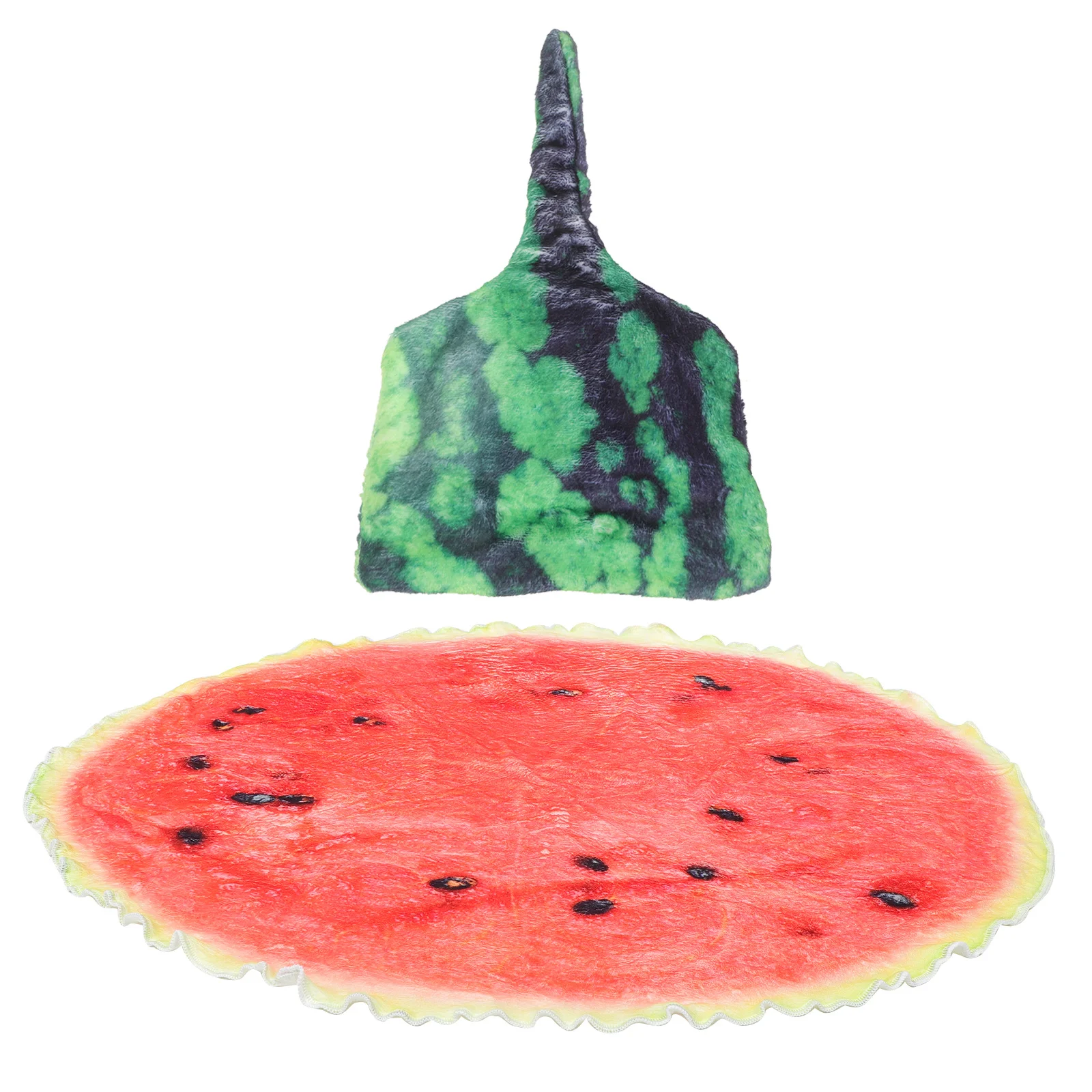 1 مجموعة البطيخ الطفل بطانية الفانيلا قماط مجموعة قبعة طفل لينة مريحة الوليد هدية قماط بطانية الفانيلا الطفل البطانيات #3