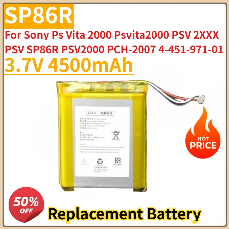 

High Quality New SP86R Battery 3.7V 4500mAh for Sony Ps Vita 2000 Psvita2000 PSV 2XXX PSV SP86R PSV2000 PCH-2007 4-451-971-01