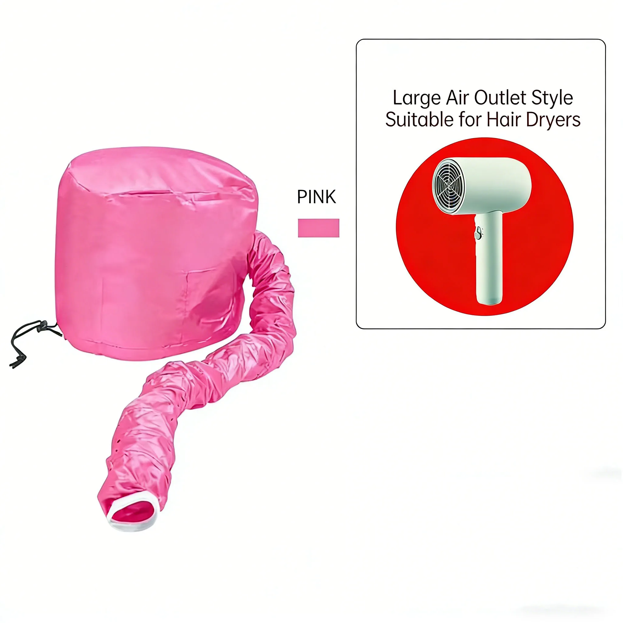 Portable Hair Dryer Hat, Quick Dry Cap