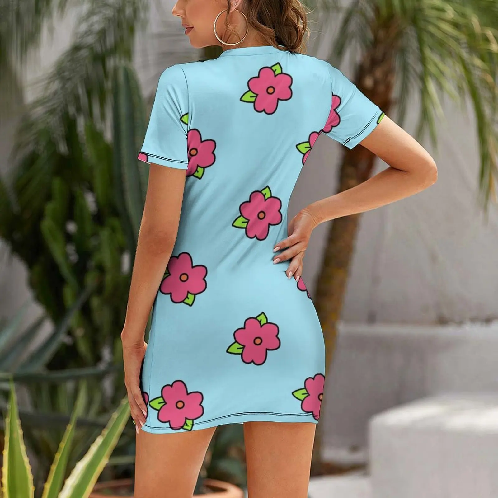 I'll just go with the muumuu Short Sleeved Dress sexy dress for women sexy dress Summer skirt