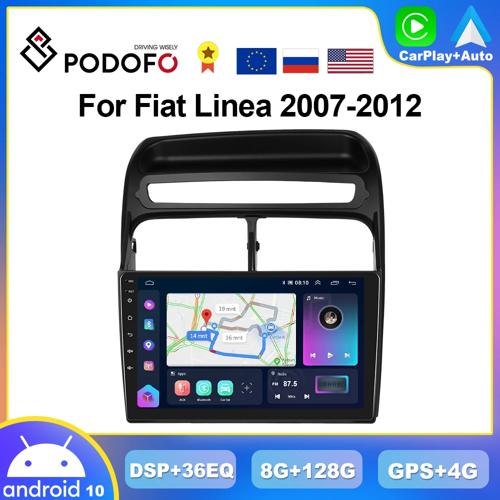 

Podofo For Fiat Linea 2007-2012 Car Radio Multimedia Video Player Navigation stereo GPS Android No 2din 2 din dvd