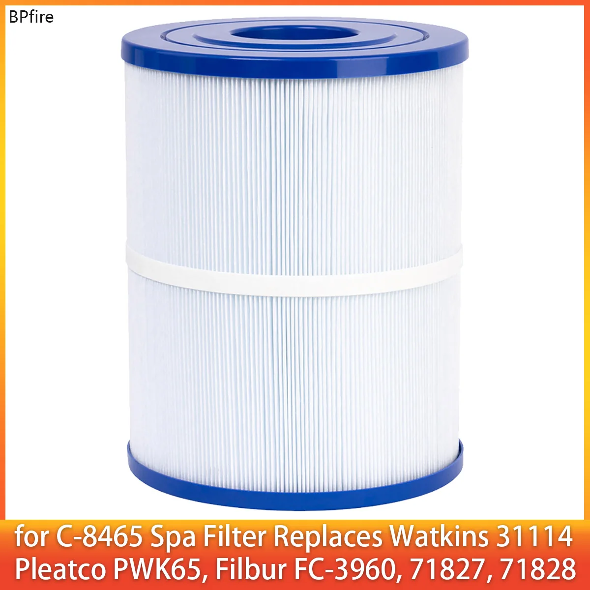 

1 Pc Spa Filter for Watkins 31114, Filbur FC-3960, 71827, 71828, Pleatco PWK65, Watkins 65 sq.ft Tiger River Spa Filter C-8465