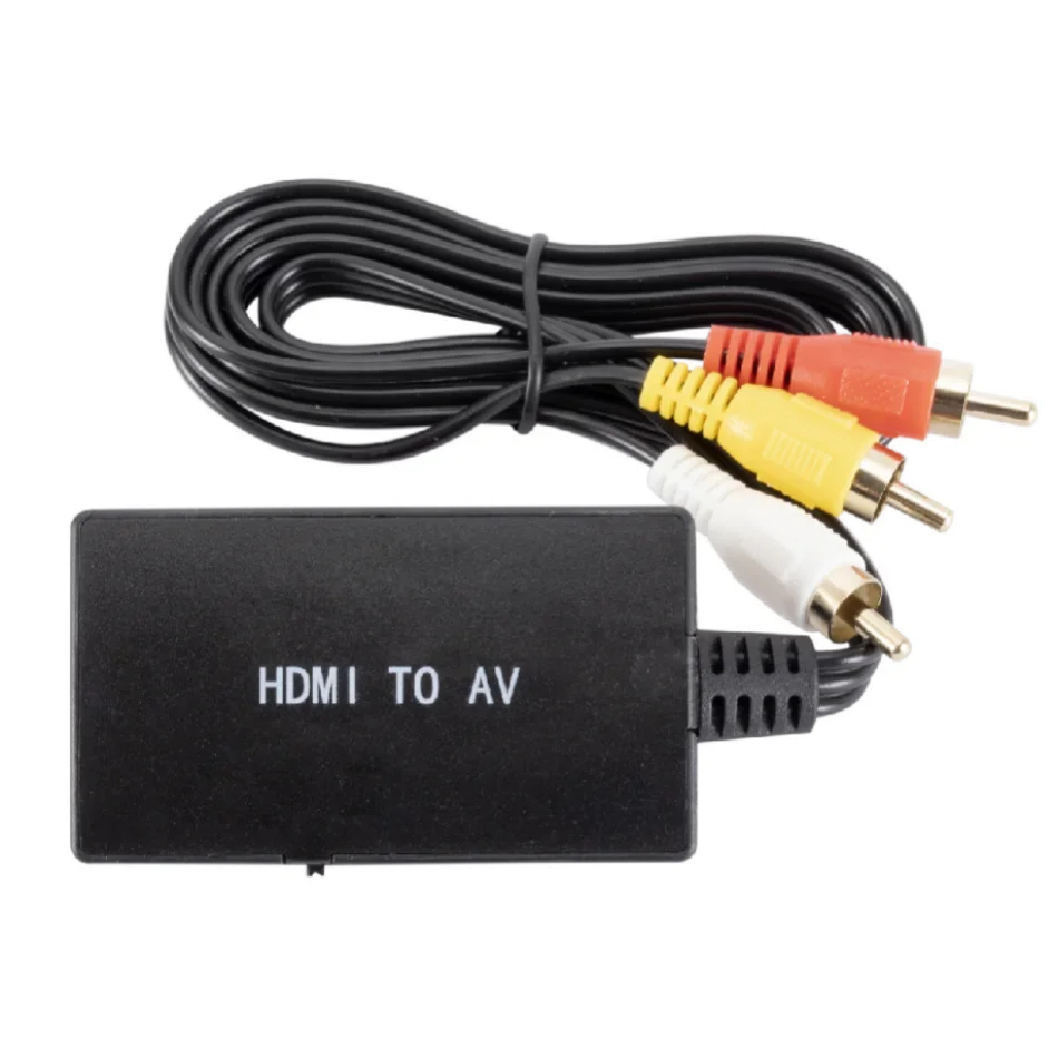 WvvMvv HDMI-compatible To RCA Video Composite Converter 1080P HDMI-compatible To AV CVSB L/R Scaler Adapter Support NTSC PAL