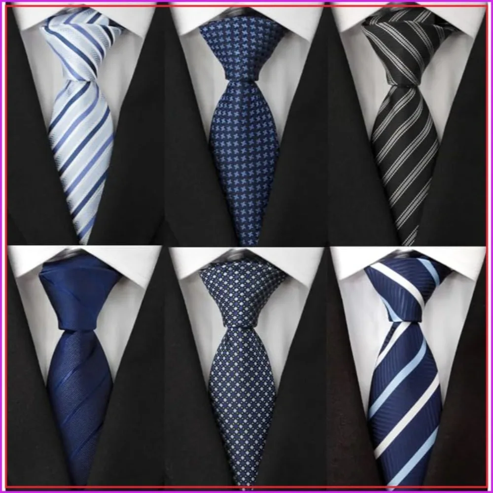 

Extra Long Ties for Men, Big and Tall Neckties, Woven Jacquard Classic Neck Tie Business Wedding