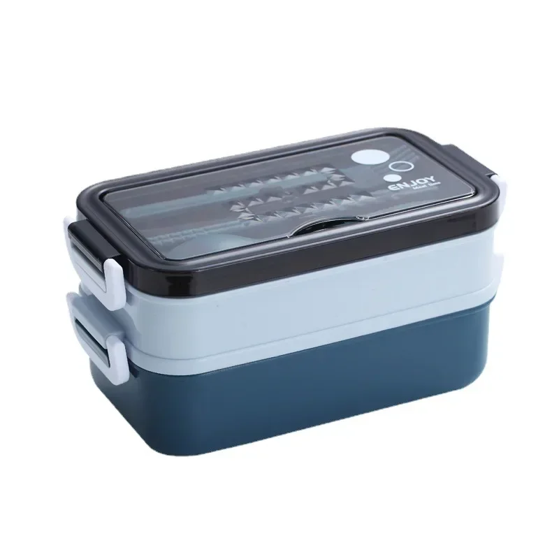 Lunch Box Bento Boxes for School Kids Office Worker 2layers Microwae Heating Lunch Container Food Storage Box Hermos Kitchenware