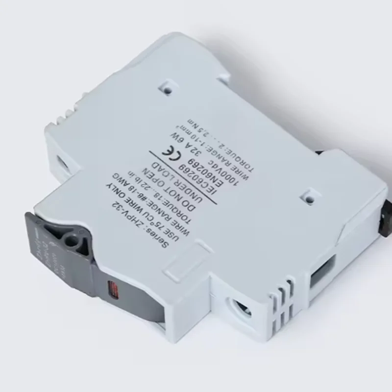 DC1000V fuse photovoltaic combiner box fuse10x38mm fuse core ZHPV-32 2p Holder High Breaking Capacity Fuses for Solar PV