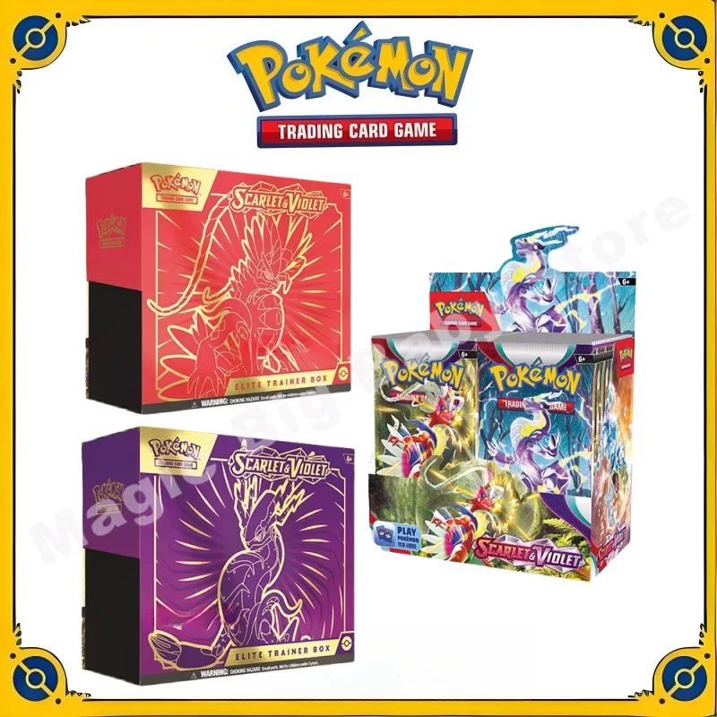 Original Genuine Pokemon Trading PTCG Cards Cartoon English SV1 ETB Trainer Original Box Scarlet Violet Booster Pack Child Gift